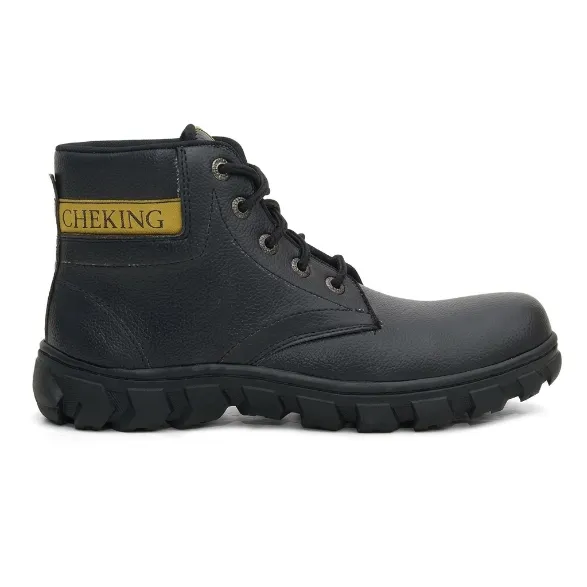 Sepatu Safety Boots Cheking Bertali sudut 5