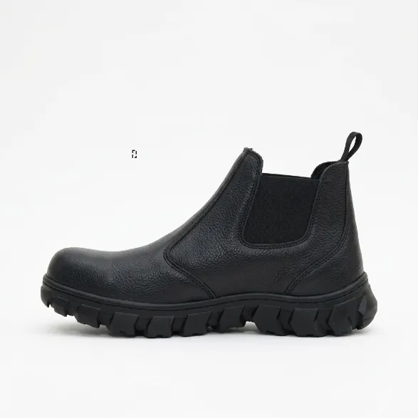 Sepatu Safety Boots Slip-On Cheking sudut 5